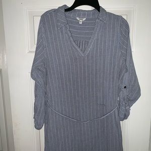 Sonoma TShirt Dress Blue striped
